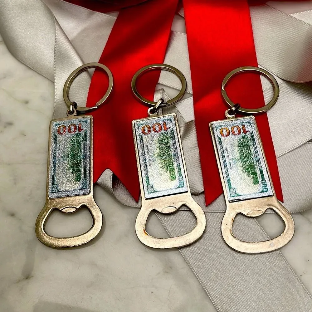3 pieces of beer bottles opener with key chain bundle